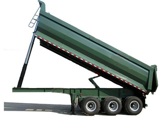 3/4/5axle Hydraulic Tipping Tipper Rear Dump Trailer Truck with Dual Line Brake System