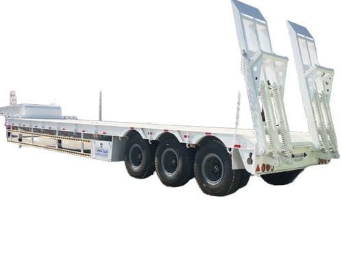 Transport Heavy Duty Equipment with 3 4 5 Axle Mechanical Suspension Low bed Trailer