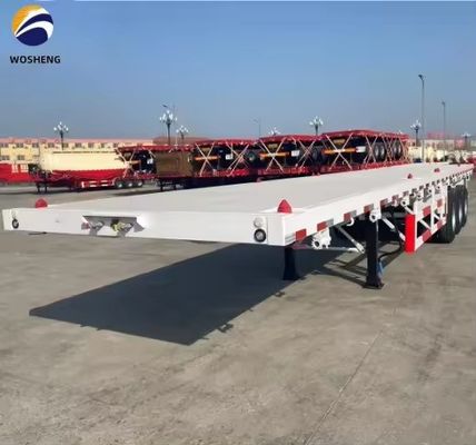 40FT Flat Bed Container Flatbed Semi Trailer with 2&quot; or 3.5&quot; King Pin and 3 or 4 Axles
