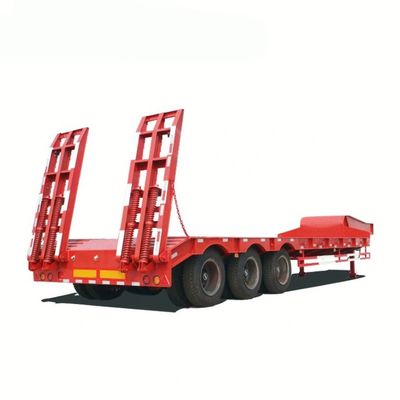 Nice Low Flatbed Semi-Trailer Extendable Low Bed Trailer Vehicle Master Semi-Trailer