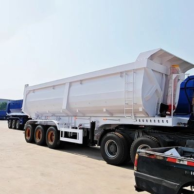 Direct Heavy Duty 3 Axles 4 Axles 50-80 Tons Hydraulic Tipper Rear Dump Semi Trailer