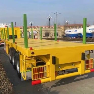 Detachable Side Column Semi Trailer 3/4/5 Axle Ideal for Transporting Timber Container