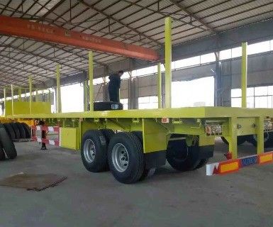Detachable Side Column Semi Trailer 3/4/5 Axle Ideal for Transporting Timber Container
