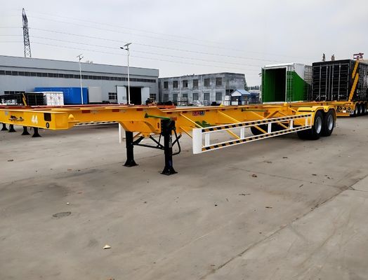 Wosheng 3 Axle Skeleton Semi Trailer Max Payload 50 Tons for Container Transportation