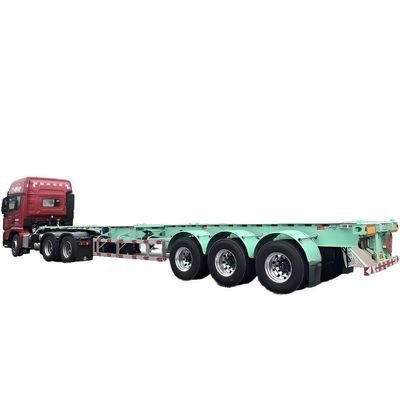 50 Ton Payload Container Transporting 2/3/4 Axle Truck Trailer Skeleton Semi Trailer