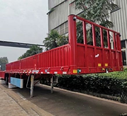 Industry Transport 3 Axles Side Wall Semi Trailer with Mechanical Suspension Wosheng