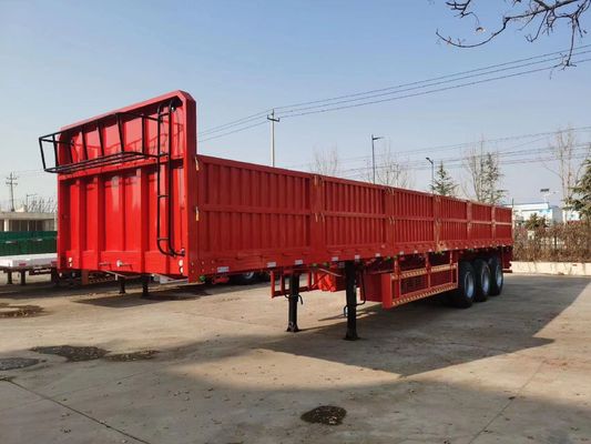 Industry Transport 3 Axles Side Wall Semi Trailer with Mechanical Suspension Wosheng