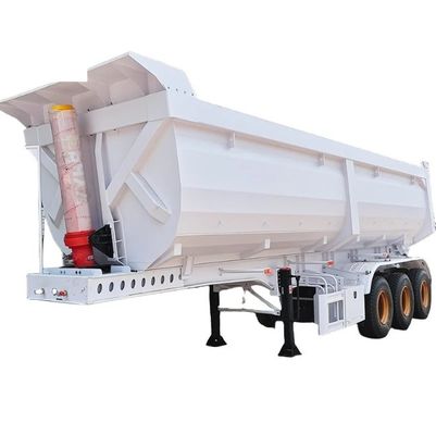 2&quot; 50mm or3.5&quot; 90mm JOST Tipping Semi Trailer for Stone Sand Transport Steel Material