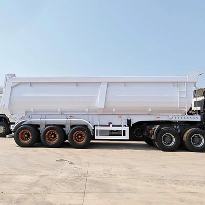 2&quot; 50mm or3.5&quot; 90mm JOST Tipping Semi Trailer for Stone Sand Transport Steel Material