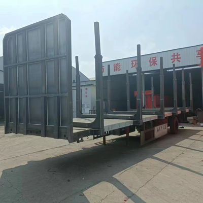 4 Axle WS Log Timber Transport Semi Truck Trailer for Wood Cargo Transportation