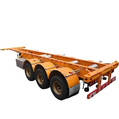 Mechanical and Air Suspension 50T Payload Skeleton Semi Trailer for Container Transport