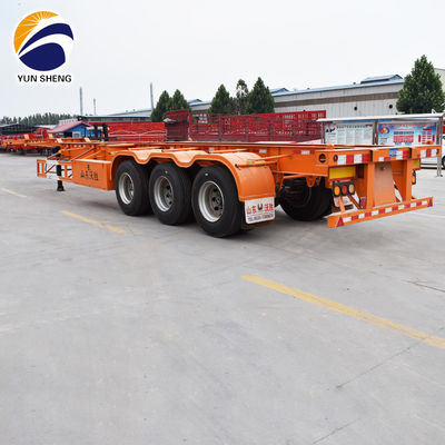 Mechanical and Air Suspension 50T Payload Skeleton Semi Trailer for Container Transport