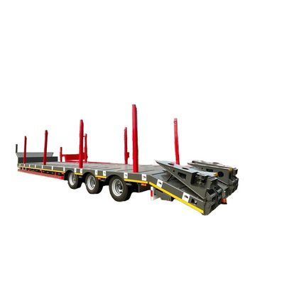 40-100TON Tare Weight Lowbed Semi Trailer for Safe and Smooth Transport of Heavy Loads