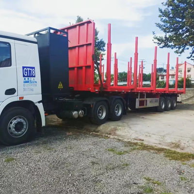 Versatile 3 Axle 4 Axle 5 Axle Flatbed Semi Trailer for Wood and Timber Transportation