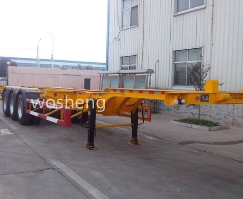 12400x2500x1550mm Skeleton Chassis Container Trailer for Transporting 40ft Containers