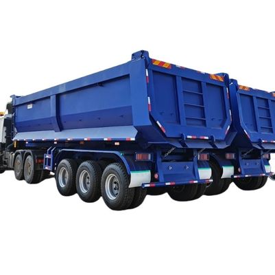 Customer's Request 50ton Rear Dump Trailer U-Shaped Hydraulic Dump Tipper Semi Trailer