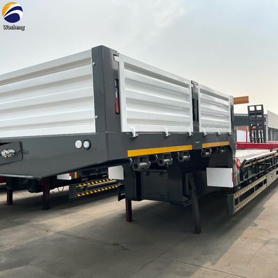 40-100TON Tare Weight Lowbed Semi Trailer for Safe and Smooth Transport of Heavy Loads