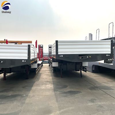 40-100TON Tare Weight Lowbed Semi Trailer for Safe and Smooth Transport of Heavy Loads