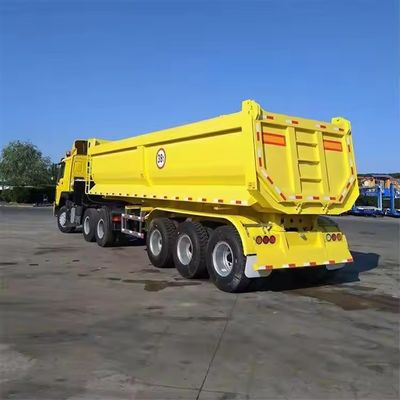 60-100 tons U Type End Dump Trailer Truck for Customer's Request 9800x2500x3500mm Sale