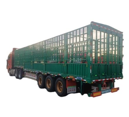 Max Payload 50tons Truck Side Wall Fence Semi Trailer for Livestock and Vegetables