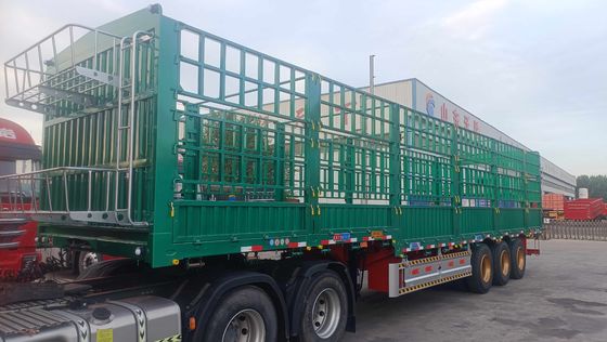 Max Payload 50tons Truck Side Wall Fence Semi Trailer for Livestock and Vegetables