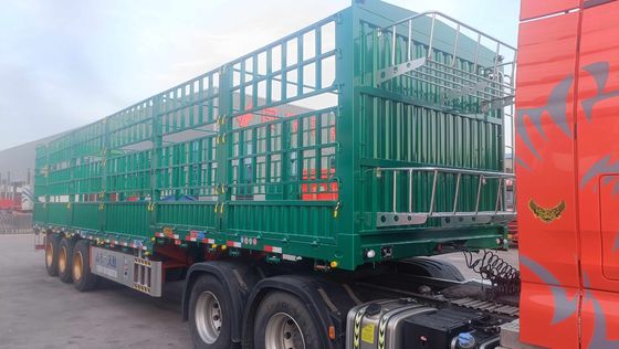 Max Payload 50tons Truck Side Wall Fence Semi Trailer for Livestock and Vegetables