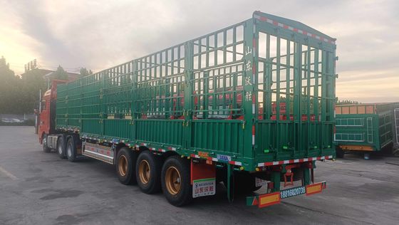Max Payload 50tons Truck Side Wall Fence Semi Trailer for Livestock and Vegetables