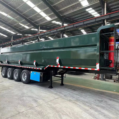 Rear Dump Semi Trailer 3 Axles FUWA/Wosheng 40-60tons CBM Tipper Tipping Truck Trailers