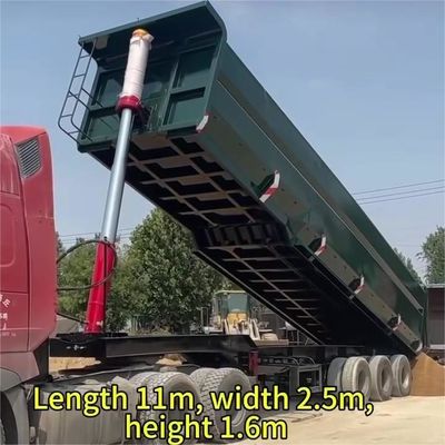 Rear Dump Semi Trailer 3 Axles FUWA/Wosheng 40-60tons CBM Tipper Tipping Truck Trailers