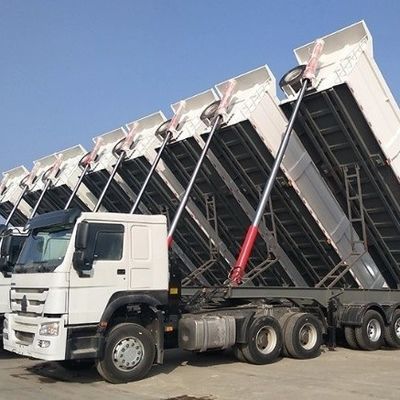 3/4/5 Axles Rear Dump Semi Trailer Tipper Tipping Truck Trailers with Steel Main Beam