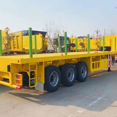 Timber Transport 3 Axle 4 Axle Semi-Trailer with 60Tons Payload and Latest Design