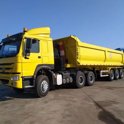 Truck Trailer 3 Axles U Type Rear Dump Trailer with Steel Material and U Shape Design
