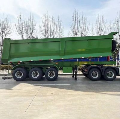 Truck Trailer 3 Axles U Type Rear Dump Trailer with Steel Material and U Shape Design