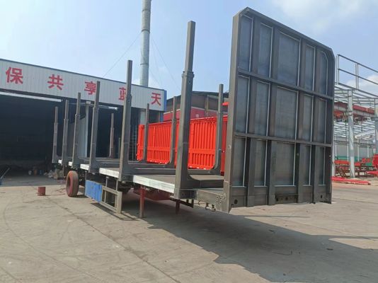 12.00R22.5 Tire Multi- 3 Axle 4 Axle 5 Axle Wood Log Transport Timber Flatbed Semi Trailer