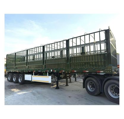 High Side Drop Fence Cargo Semi Trailer with SAF Two Speed 28t Heavy Duty Landing Gear