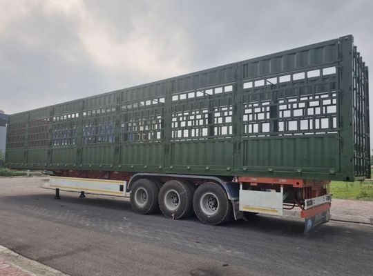 High Side Drop Fence Cargo Semi Trailer with SAF Two Speed 28t Heavy Duty Landing Gear