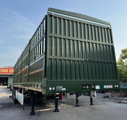 High Side Drop Fence Cargo Semi Trailer with SAF Two Speed 28t Heavy Duty Landing Gear