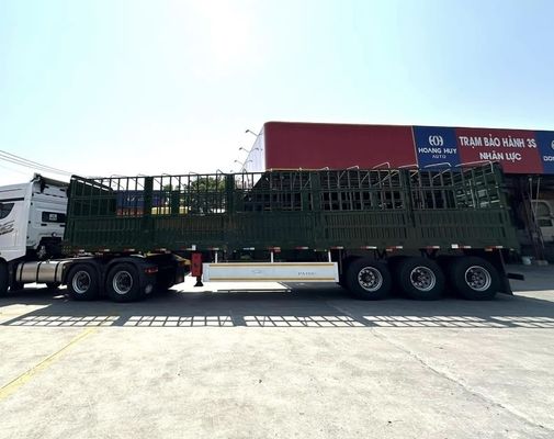 High Side Drop Fence Cargo Semi Trailer with SAF Two Speed 28t Heavy Duty Landing Gear