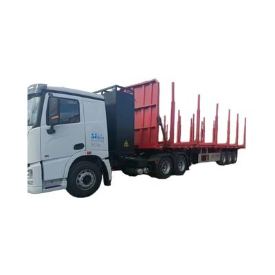 Customizable Flat Bed Trailer for Wood/Log/Timber Transportation Rim 9.00-22.5 optional