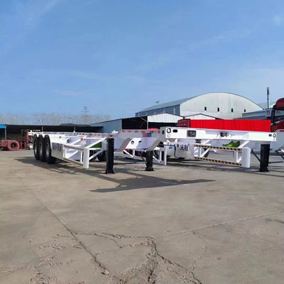 2024 Most Popular 3 Axle Container Transport Trailer with Heavy Duty Landing Gear 28t