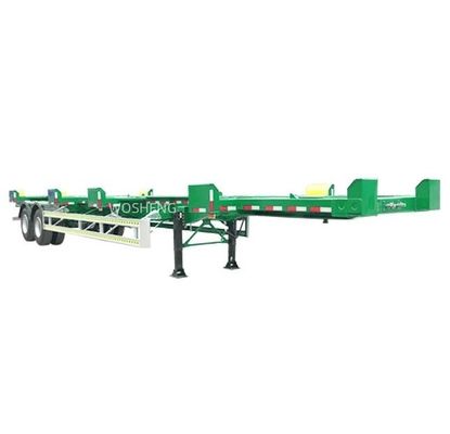 Customizable 2 Axles 20FT 40FT Skeleton Semi Trailer for Transporting 40ft Container