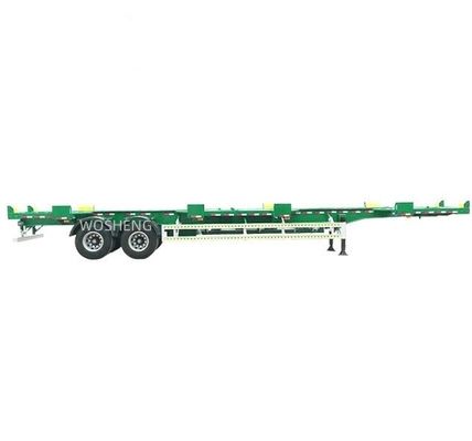 Customizable 2 Axles 20FT 40FT Skeleton Semi Trailer for Transporting 40ft Container