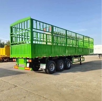 28t Heavy Duty Landing Gear 3 Axle WS Side Wall Fence Semi Trailer for Animal Transport