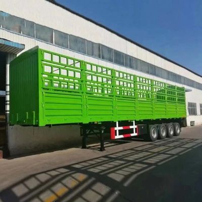 28t Heavy Duty Landing Gear 3 Axle WS Side Wall Fence Semi Trailer for Animal Transport