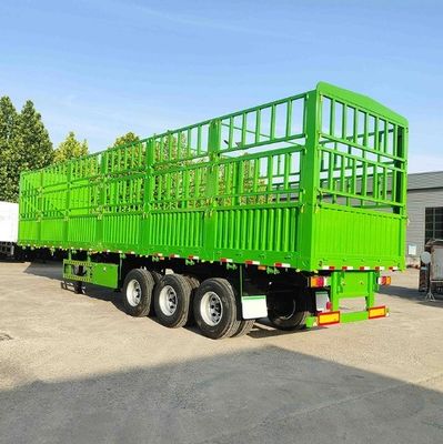 28t Heavy Duty Landing Gear 3 Axle WS Side Wall Fence Semi Trailer for Animal Transport