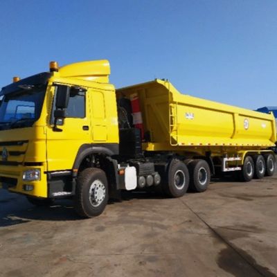End Tipping Semi Trailer for Rear Dump Style Tipper Truck Trailers 4 Axles Hydraulic