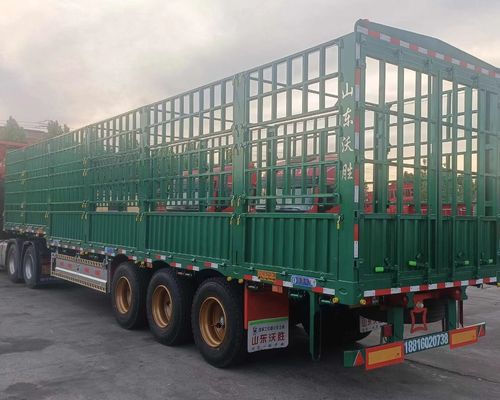 20-100 Tons 3/4 Axles Fence Steel Stake Semi Trailer for Livestock and Vegetable Transport