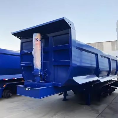 Mechanical Suspension 40-100 ton Max Payload Dump Tipper Truck Trailer for Ore Transport
