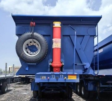 Mechanical Suspension 40-100 ton Max Payload Dump Tipper Truck Trailer for Ore Transport