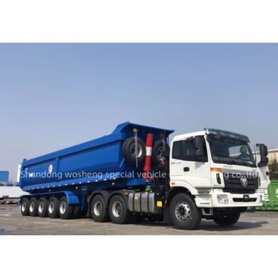 Customer's Request 100Tons Rear Dump Trailer for Durable and Safe Transportation